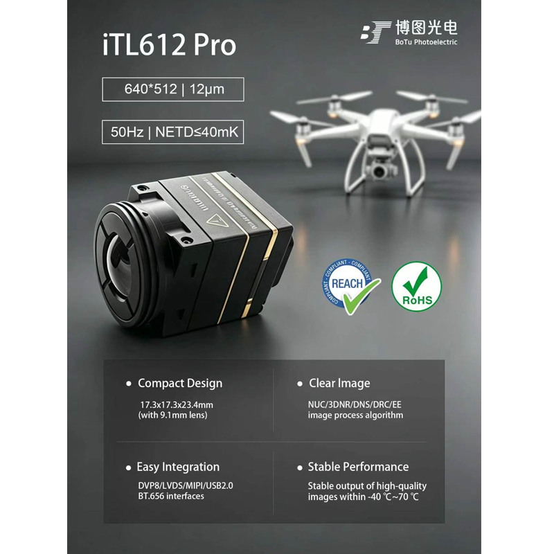 Câmera Térmica Mini Itl612 CVB - Drone Camera Thermal avaliação e preço